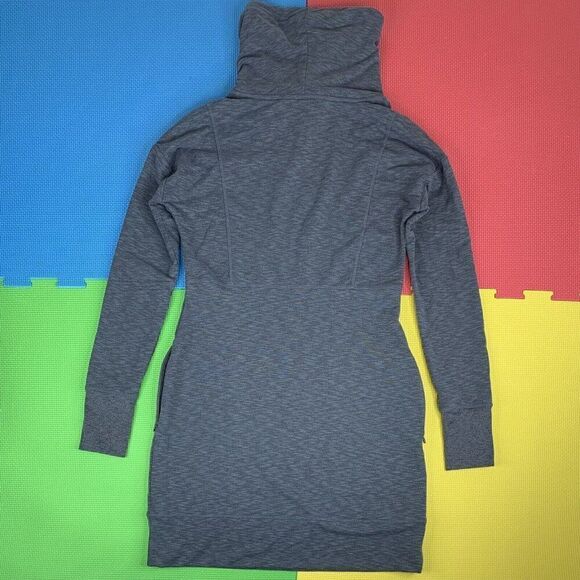 Athleta Gym To Street Sport It Cowl Neck Sweater Tunic Dress Size Small 591468 - Picture 3 of 9